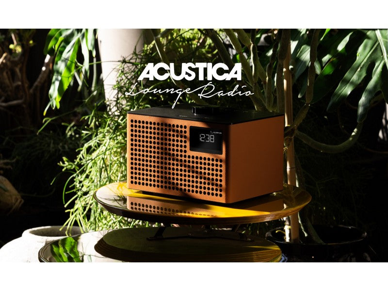 Geneva Acustica Lounge Radio FM/DAB+ BT Speaker Line-in Alarm Clock Cognac