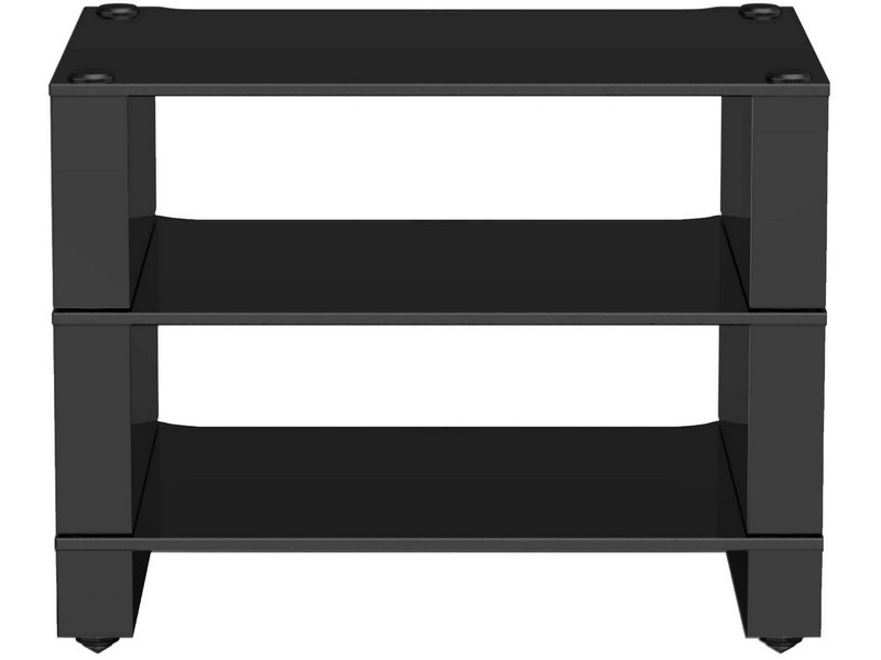 Blok Stax 2G 3-shelf Collection Black Glass / High Gloss Black