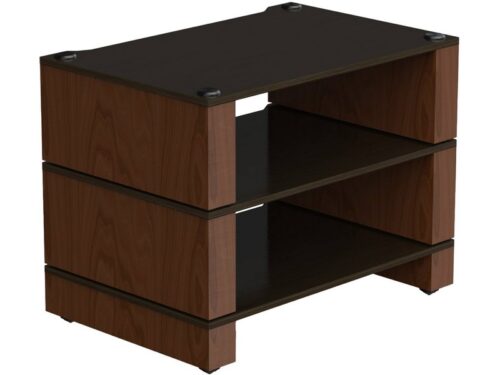 Blok Stax 2G 3-shelf Collection Black Laminate Plywood / Natural Walnut
