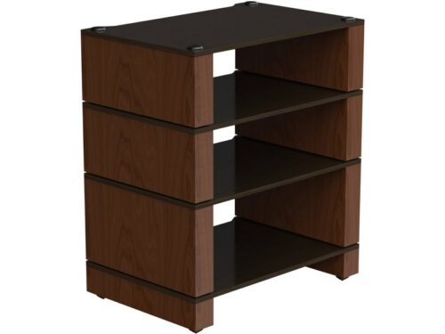 Blok Stax 2G 4-shelf Collection Black Laminate Plywood / Natural Walnut