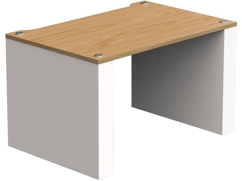 Blok Stax 2G LP Stand Natural Ash Plywood / Satin White