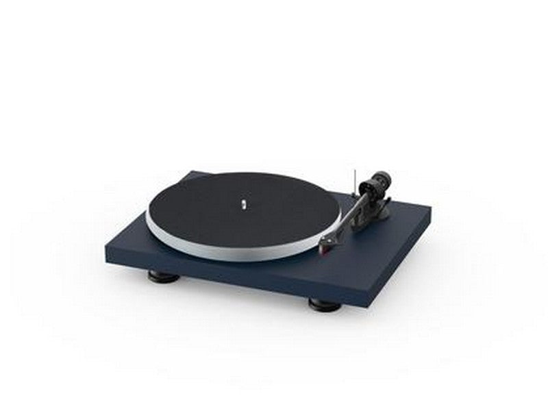 Pro-Ject Debut Carbon Evo Acryl Turntable Satin Steel Blue with Ortofon 2M Red Cartridge