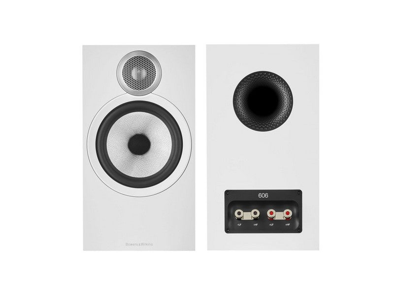 Bowers & Wilkins 606 S3 2-way Bookshelf Speaker Pair White - Image 3