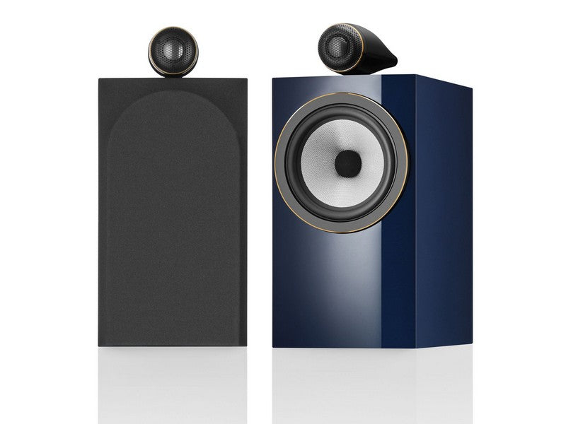 Bowers & Wilkins 705 S3 Signature 3-way Bookshelf Speaker Pair Midnight Blue Metallic
