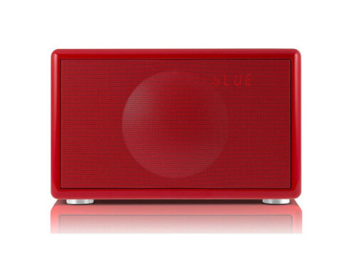 Geneva Classic S RED Handcrafted HiFi Speaker Alarm Clock Radio FM DAB+ Bluetooth