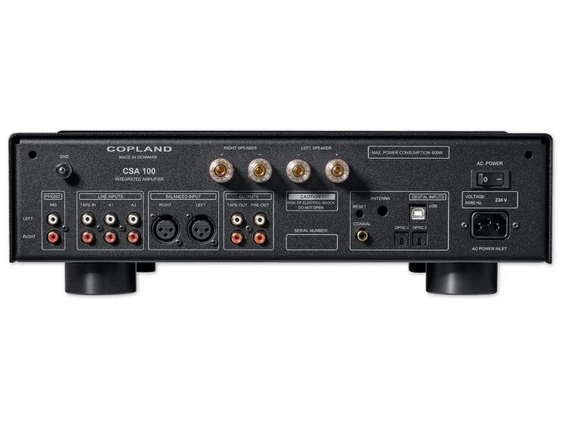 Copland CSA100 Integrated Amplifier 2x100W DAC Phono MM Black - Image 2