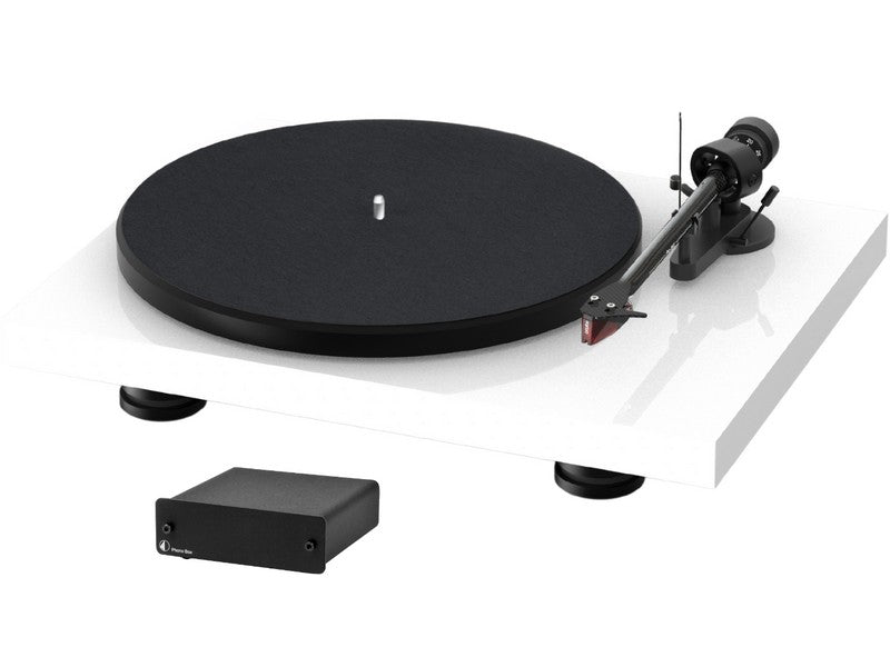 Pro-Ject Debut Carbon Evo Turntable High Gloss White with Phono Box