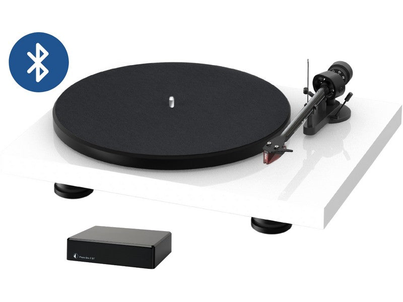 Pro-Ject Debut Carbon Evo Turntable High Gloss White with Phono Box E BT