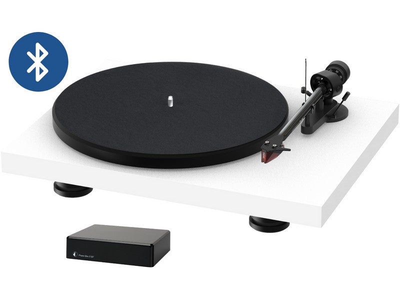 Pro-Ject Debut Carbon Evo Turntable Satin White with Phono Box E BT