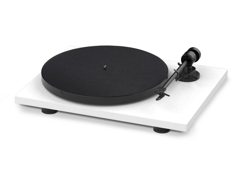 Pro-Ject E1 BT Turntable Pre-fitted with Ortofon OM Cartridge Gloss White
