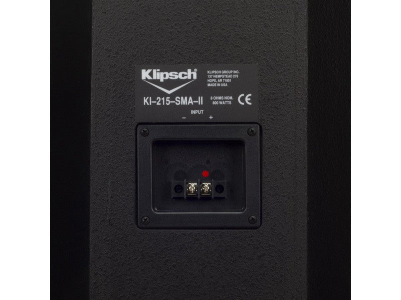 Klipsch KI-215-SMA-II Trapezoidal Dual 15" Subwoofer Black Speaker Each - Image 5