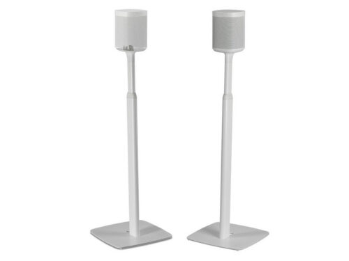 Flexson 2 x Adjustable Floor Stands White for Sonos One, One SL and Play:1