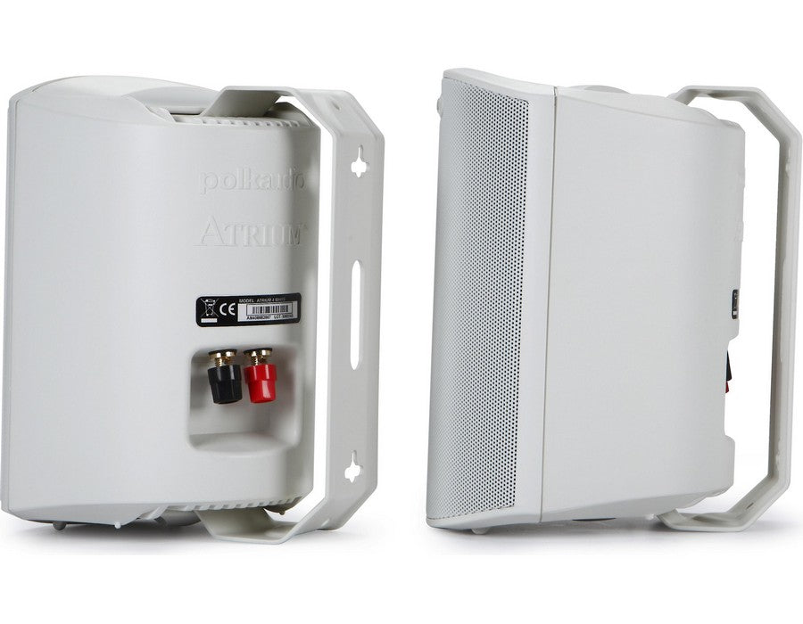 Polk Atrium 4 All Weather Outdoor Compact Speaker Pair White - Image 4