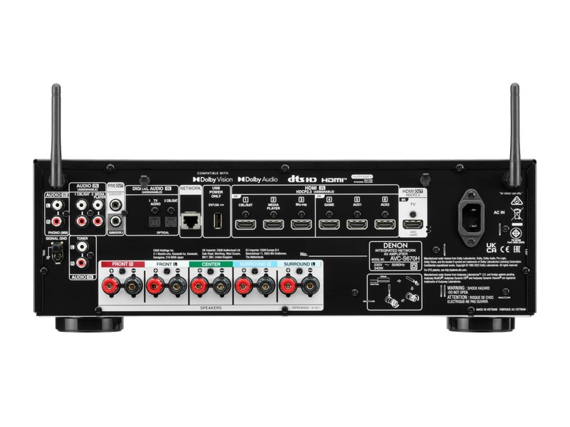 Denon AVC-S670H 5.2 Ch. 140W 8K AV Receiver with HEOS Built-in - Image 6