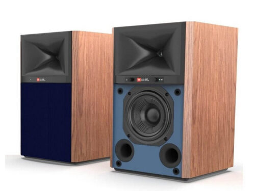 JBL 4305P Powered 2-way Bookshelf Studio Monitor Pair Walnut