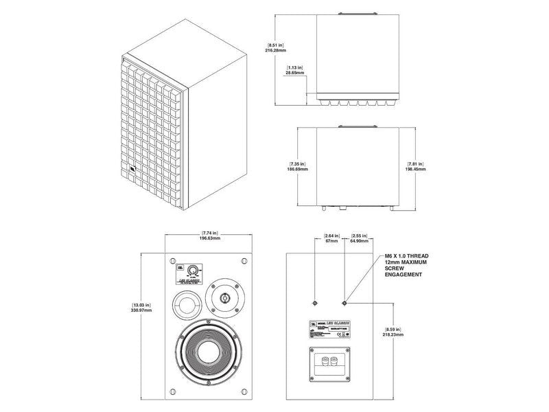 JBL L52 Classic Bookshelf Loudspeaker Pair Orange - Image 6