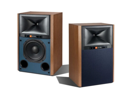 JBL 4329P Studio Monitor Powered Loudspeaker Pair Walnut