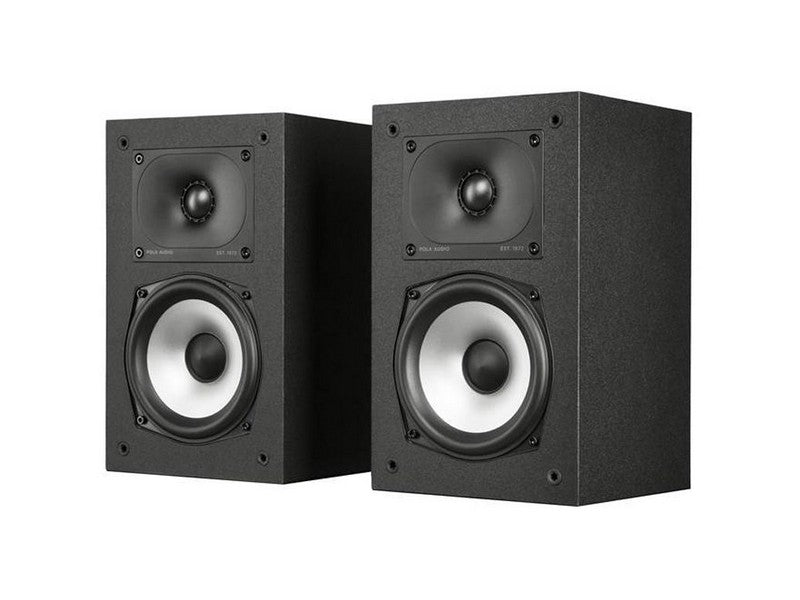 Polk MXT15 Bookshelf Speaker Pair Black Monitor XT Series