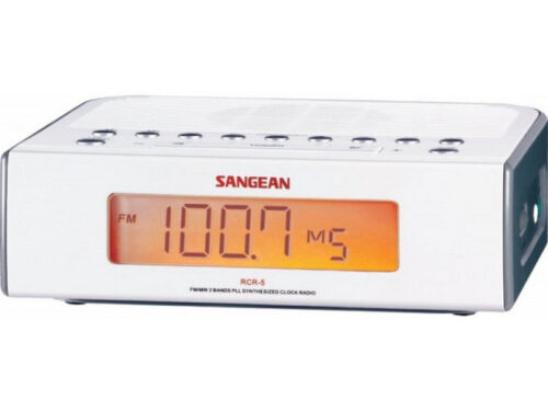 Sangean RCR-5W Digital Clock Radio White