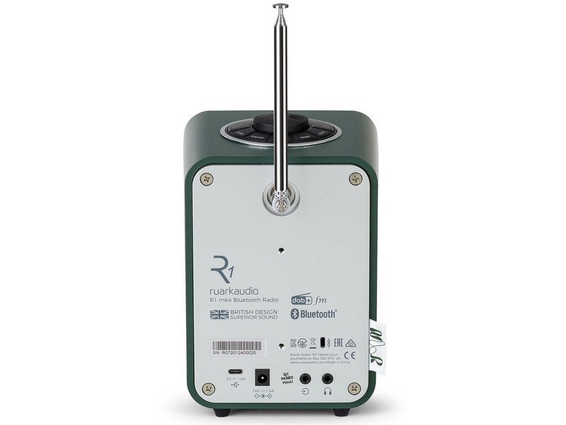 Ruark R1 Mk4 Deluxe Bluetooth Radio Pine Green - Limited Edition - Image 4