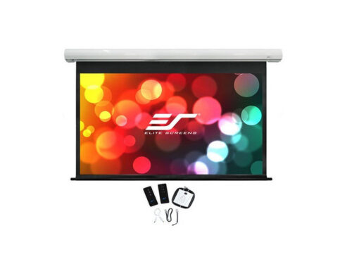 Elite Screens Saker Series Electric Projector Screen with Remote Control