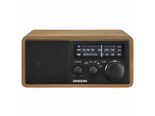 Sangean WR-11BT+ AM/FM Tabletop Wooden Cabinet Radio