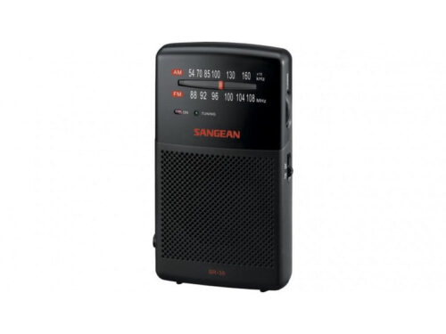 Sangean SR-35 AM/FM Pocket Radio with Built-in Speaker Black