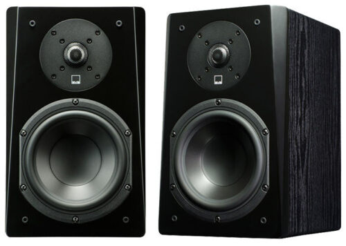 SVS Prime Bookshelf Speakers - Black Oak