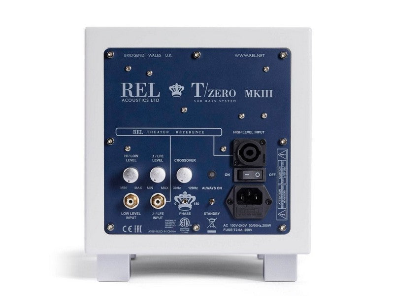 REL T-ZERO MkIII 100W 6.5" Subwoofer White - Image 4