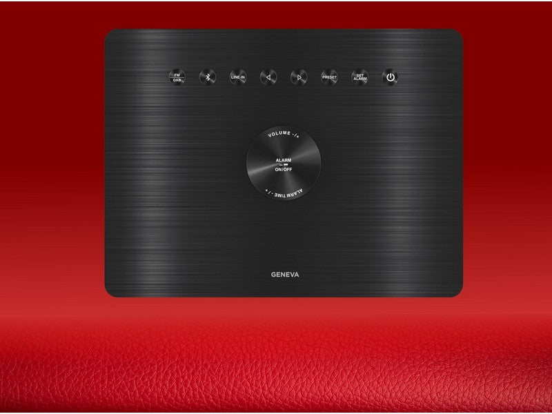 Geneva Acustica Lounge Radio FM/DAB+ BT Speaker Line-in Alarm Clock Cognac - Image 5
