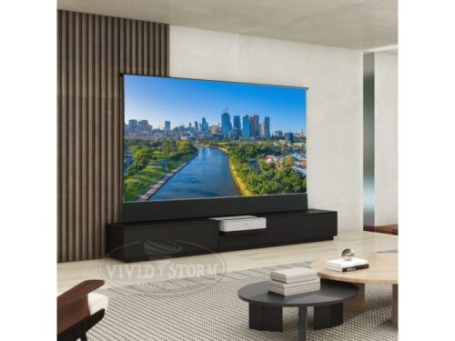 Vividstorm/Leica Berlin Cabinet with Motorised Screen (120″) Black