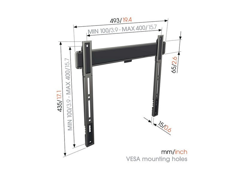 Vogel's TVM 5405 Fixed TV Wall Mount Grey - Image 7