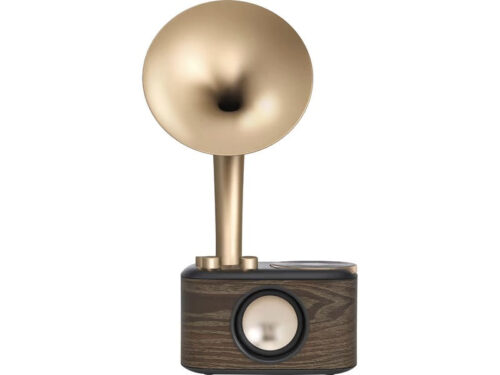 Sangean WR-45 FM Bluetooth Radio Vintage Design Dark Wood Gold