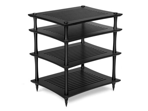 SVT HI-FI Rack Black Finish and Black Columns