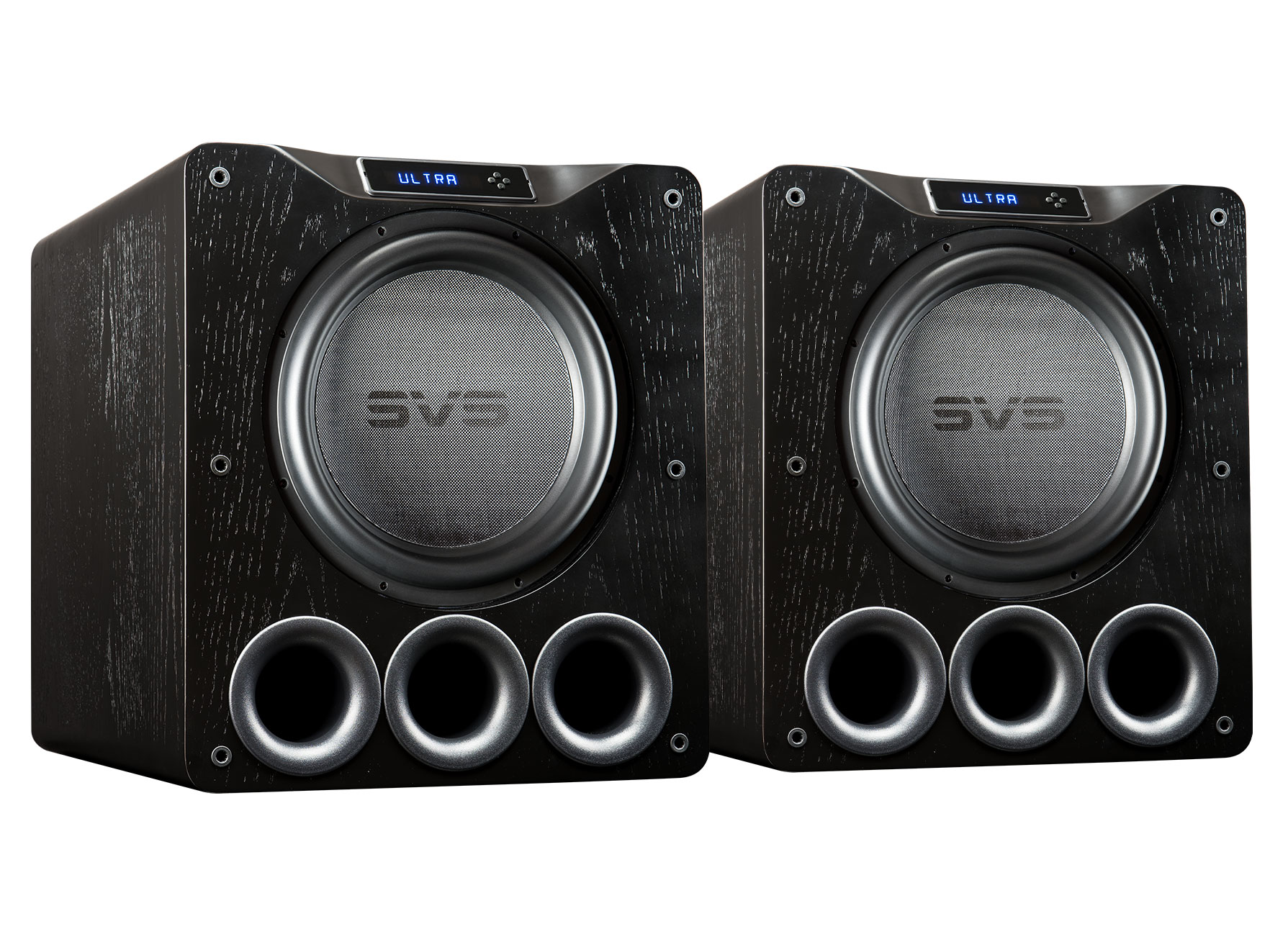 SVS PB16-Ultra - Ported Box Home Subwoofer Black Oak Veneer