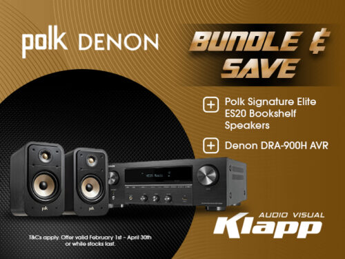 Polk Signature Elite ES20 Bookshelf Speakers & Denon DRA-900H AVR