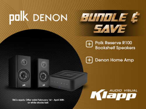 Polk Reserve R100 Bookshelf Speakers & Denon Home Amp