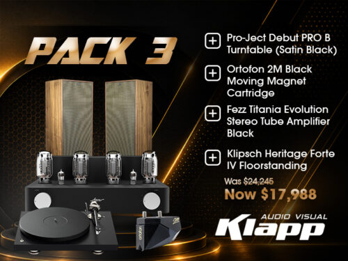 Pro-Ject Debut PRO B, Ortofon 2M Black, Fezz Titania & Klipsch Forte IV Package