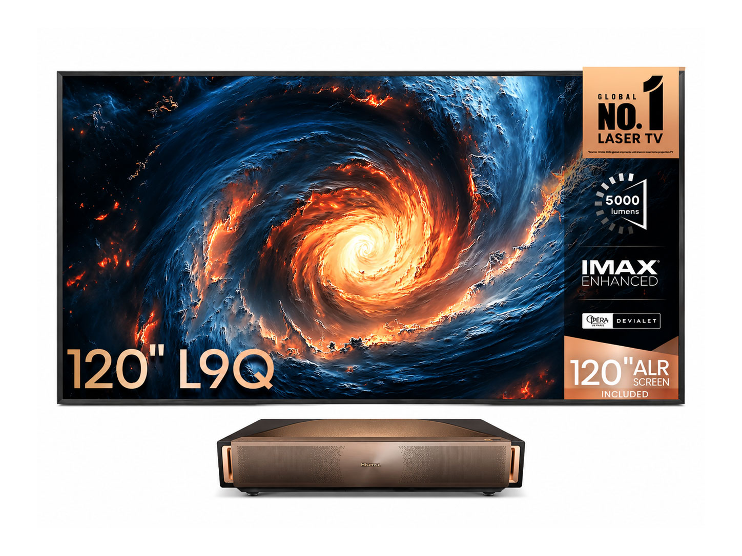 Hisense L9Q 120" Ultra Short Throw 4K Triple Laser TV