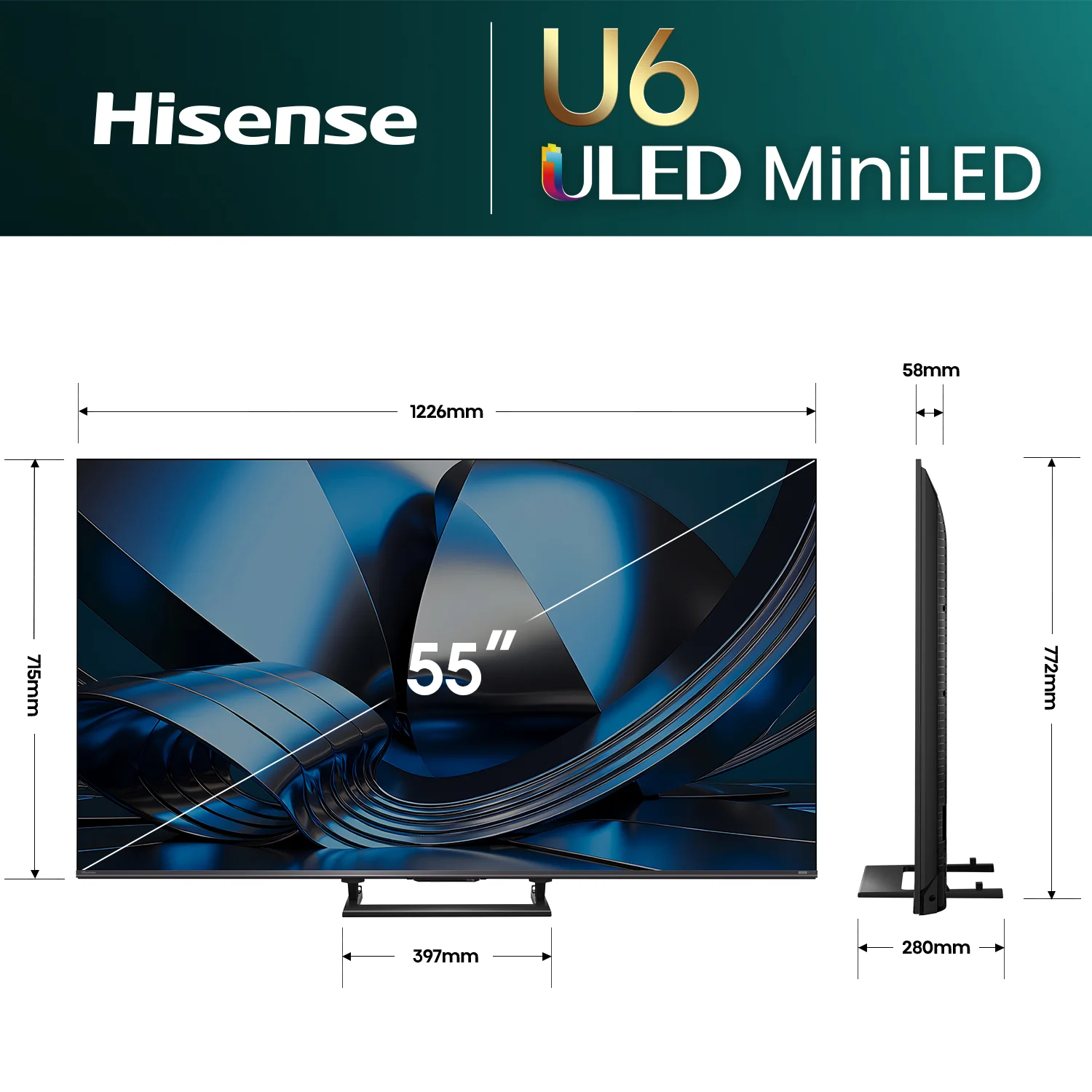 Hisense U6S ULED MiniLED 144Hz 4K TV - Image 6