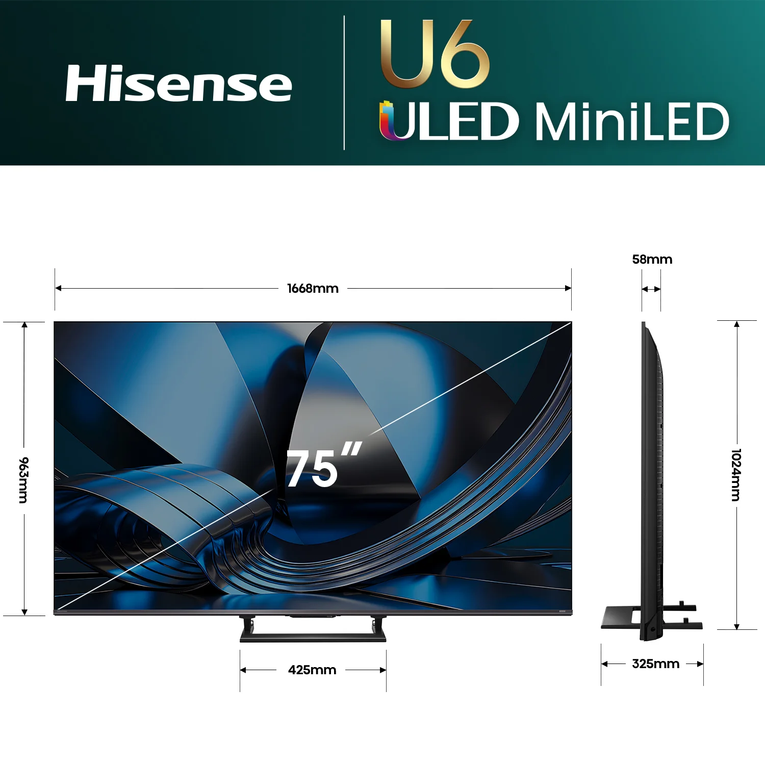 Hisense U6S ULED MiniLED 144Hz 4K TV - Image 8