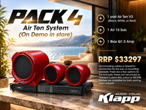 VOID Acoustics Air Ten V3 System with Air Ten speakers, Air 15 subwoofer and Bias Q1.5 amplifier
