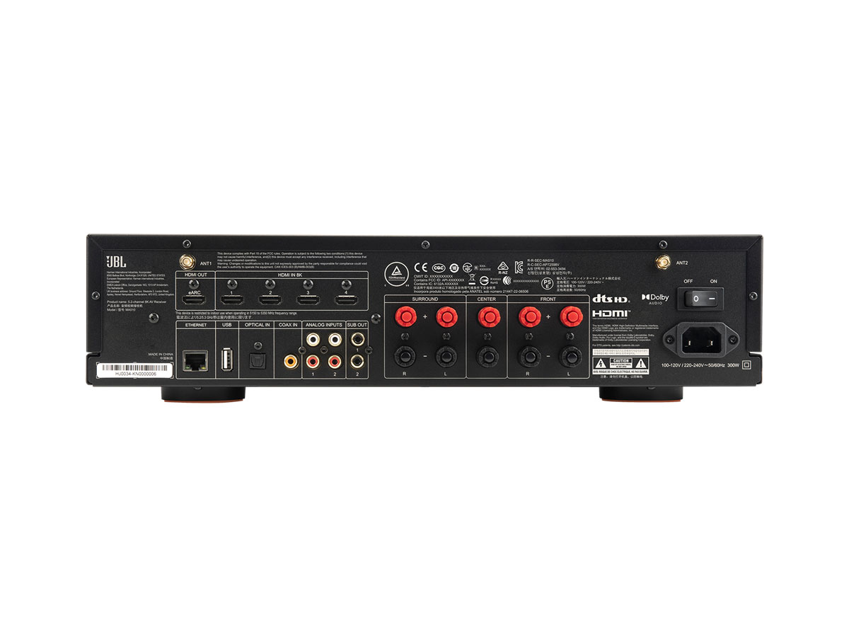JBL MA 510 AV Receiver - Back